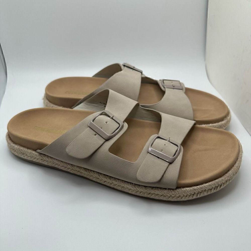 CUSHIONAIRE Women's Espadrille footbed sandal with +Comfort 11 STONE